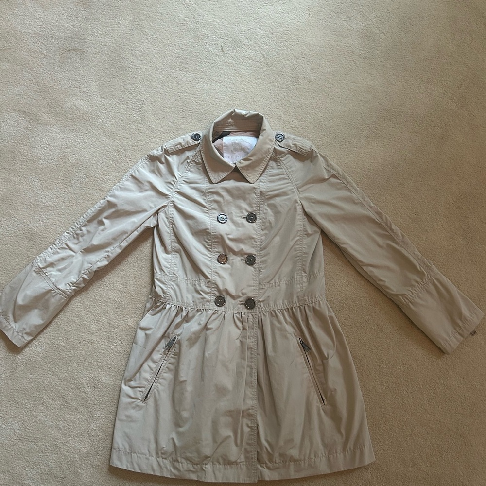 Girls Burberry Rain Coat